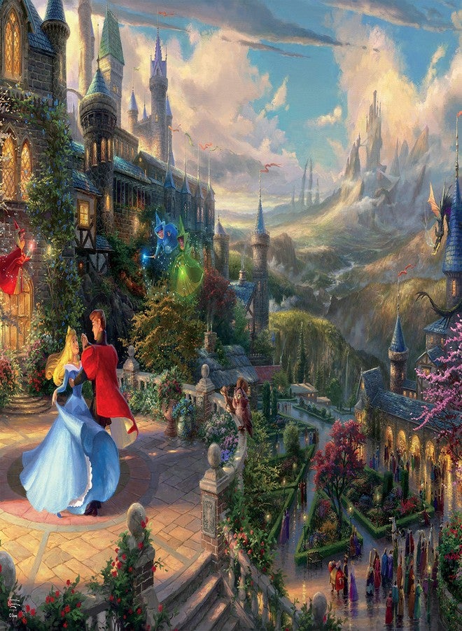Ceaco - 4 in 1 Multipack - Thomas Kinkade - Disney Dreams Collection - Tangled, Sleeping Beauty, Peter Pan, & Mickey and Minnie - (4) 500 Piece Jigsaw Puzzles, 18 x 14 - Image 3